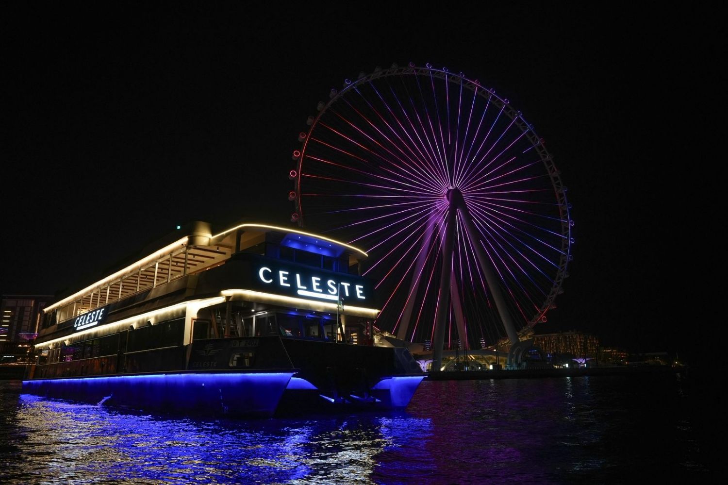 Celeste Leisure Yachts, Dubai Marina - Cruise with 5* Dinner Buffet with Live Singer, Child AED115 & Adult AED129